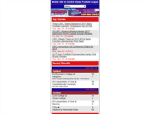 Tablet Screenshot of centralstatesfootball.com